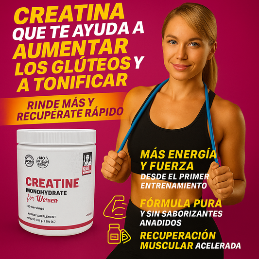 Old School Creatina – Esculpe tus curvas con ciencia: glúteos, piernas y busto más definidos sin aumentar grasa  🔥